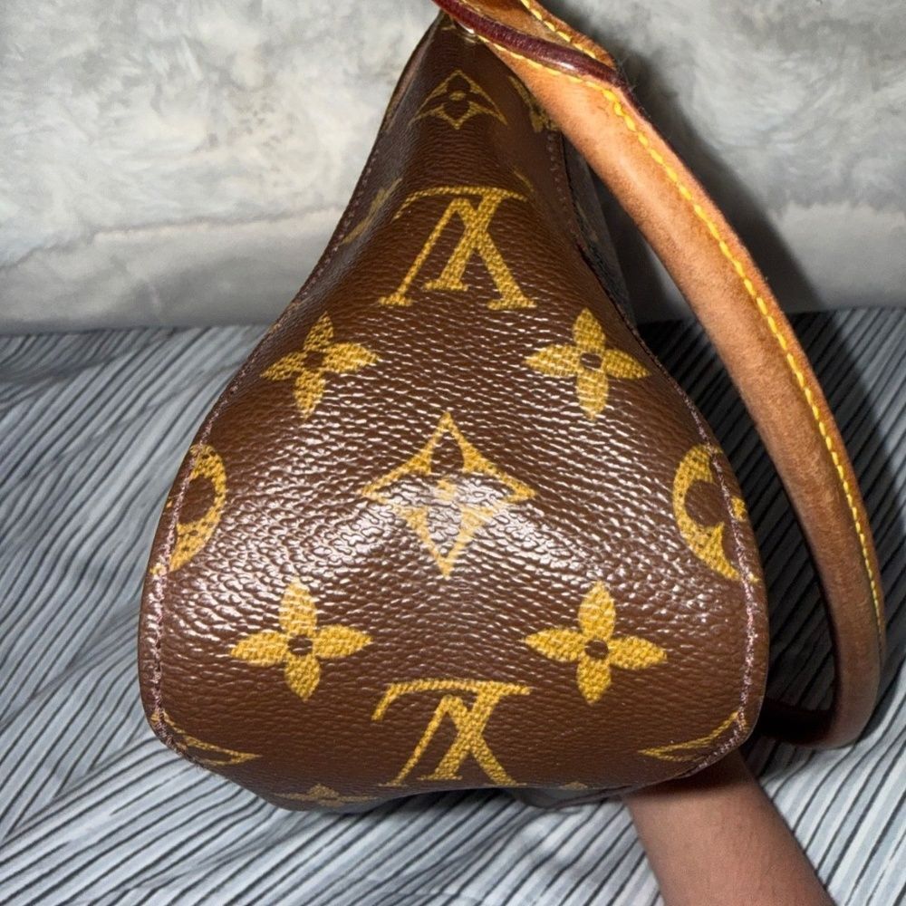 Louis Vuitton Looping Shoulder Bag Hobo Handbag Monogram Brown - Picture 4 of 9